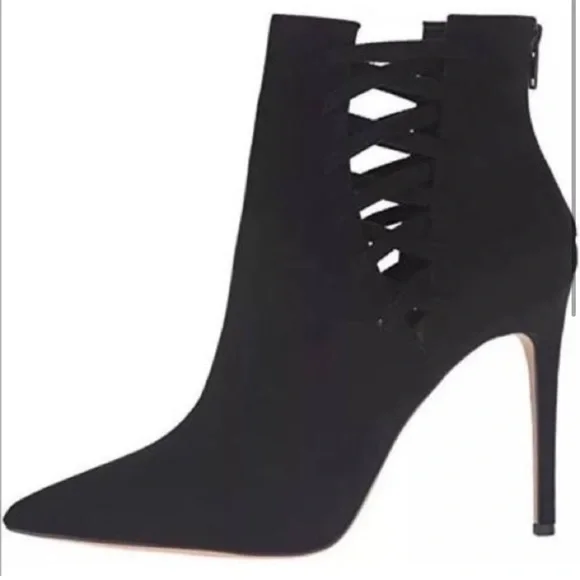 Aldo Ankle Tuxedo Black Booties - Picture 7 of 7
